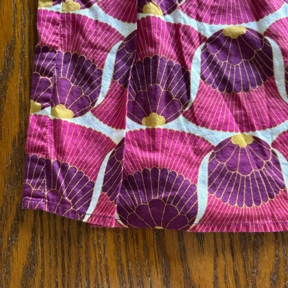 Forever 21 100% Cotton Ruched Strapless Pink and Purple Top Size S - Picture 2 of 6